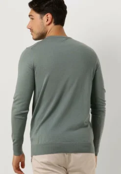 groene profuomo trui pullover crew neck
