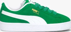 groene puma lage sneakers suede xl ps