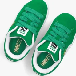 groene puma lage sneakers suede xl ps