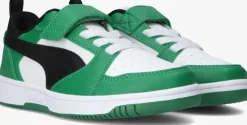 groene puma lage sneakers rebound v6 lo ps