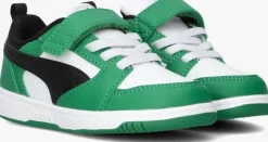 groene puma lage sneakers rebound v6 lo inf