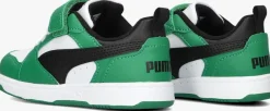 groene puma lage sneakers rebound v6 lo inf