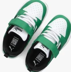 groene puma lage sneakers rebound v6 lo inf