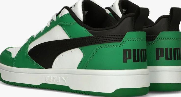 groene puma lage sneakers rebound v6