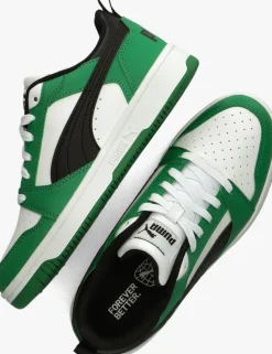groene puma lage sneakers rebound v6