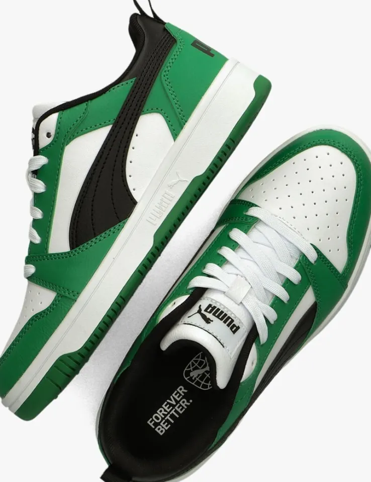 groene puma lage sneakers rebound v6