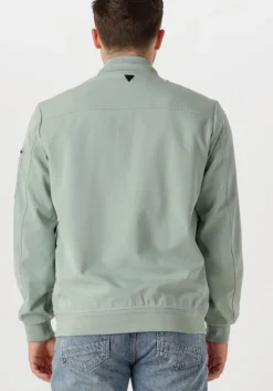 groene pure path gewatteerde jas regular fit padded jackets