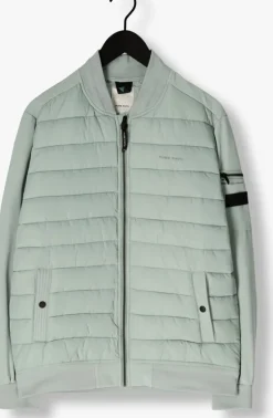 groene pure path gewatteerde jas regular fit padded jackets