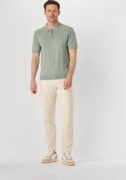 groene pure path polo regular fit polo ss half zip knitwear