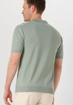 groene pure path polo regular fit polo ss half zip knitwear
