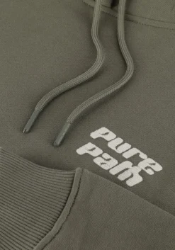 groene pure path trui regular fit sweaters hoodie302