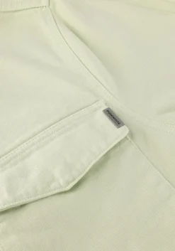 groene purewhite overshirt twill overshirt with big pocket at chest