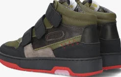 groene red-rag hoge sneakers 13627