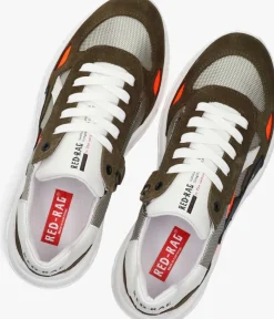 groene red-rag lage sneakers 13909