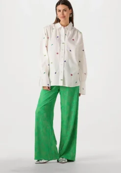groene refined department wijde broek mara