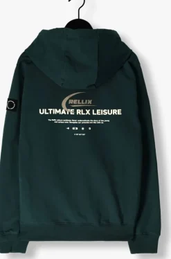 groene rellix sweater hoodie rellix chestprint
