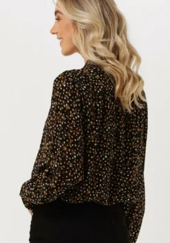 groene scotch & soda blouses drapey seasonal shirt with ties at neck