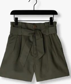 groene scotch & soda broeken high-rise paper bag short