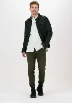 groene scotch & soda casual overhemd yarn-dyed striped oxford slim