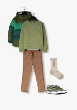 groene scotch & soda gewatteerde jas colourblock padded jacket