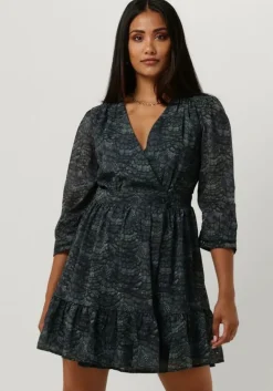 groene scotch & soda mini jurk wrap mini dress
