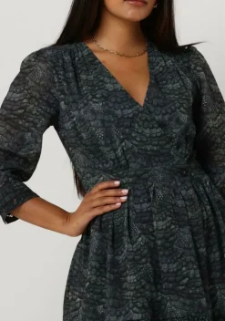 groene scotch & soda mini jurk wrap mini dress