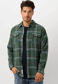 groene scotch & soda overshirt regular fit multicoloured flannel check