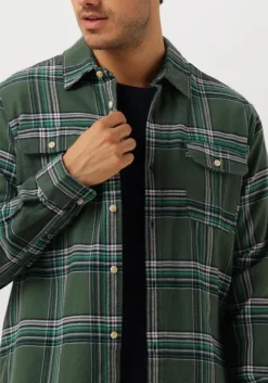 groene scotch & soda overshirt regular fit multicoloured flannel check