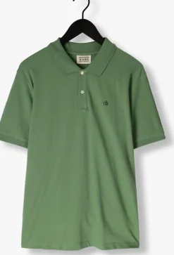 groene scotch & soda polo logo pique polo