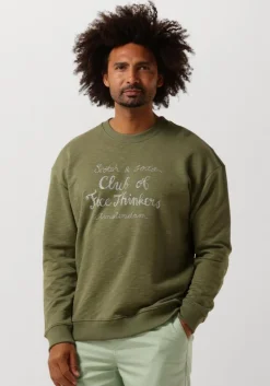 groene scotch & soda sweater chest artwork sweatshirt