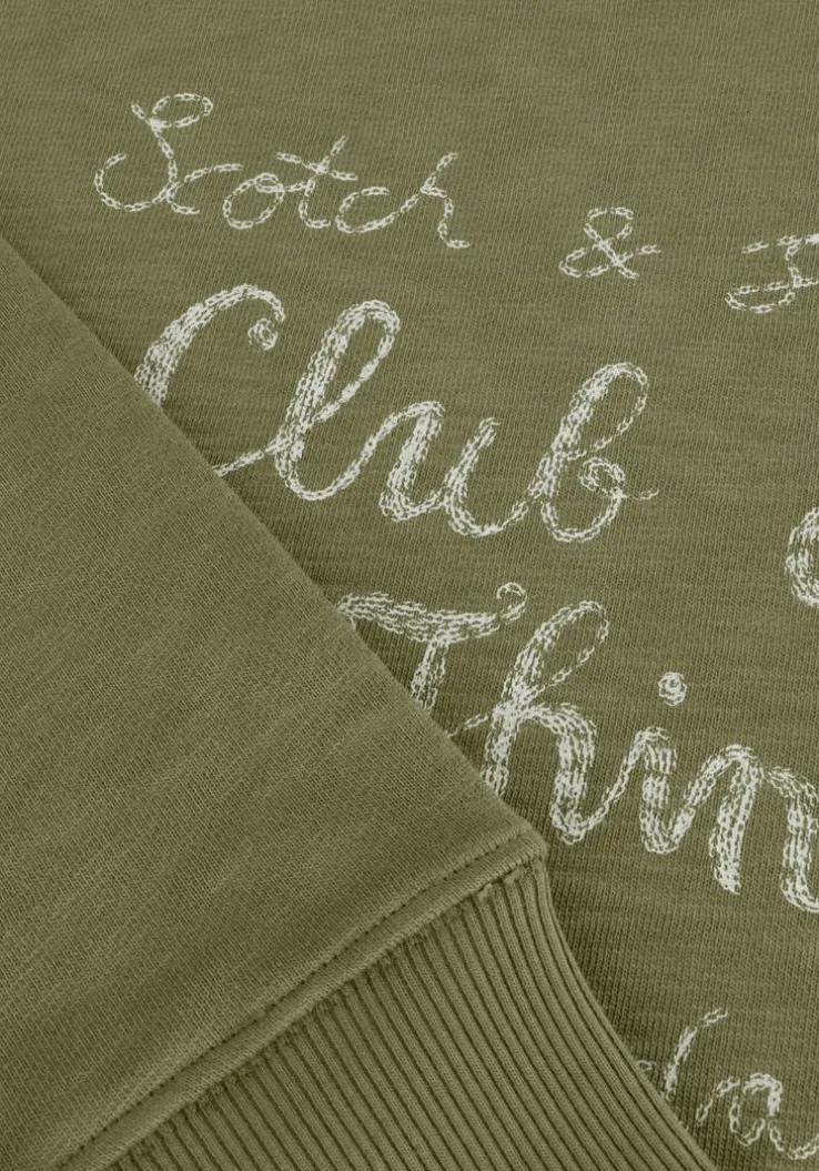 groene scotch & soda sweater chest artwork sweatshirt