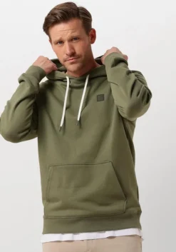 groene scotch & soda sweater essential logo badge hoodie