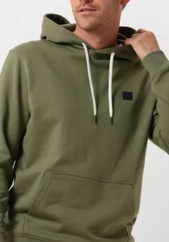 groene scotch & soda sweater essential logo badge hoodie