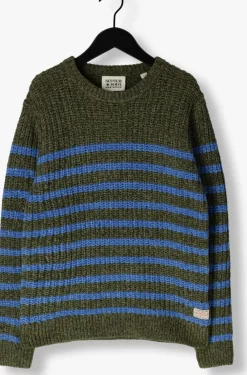 groene scotch & soda trui chenille knit pullover