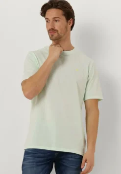 groene scotch & soda t-shirt garment dye logo crew t-shirt