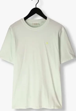 groene scotch & soda t-shirt garment dye logo crew t-shirt