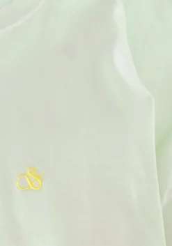 groene scotch & soda t-shirt garment dye logo crew t-shirt