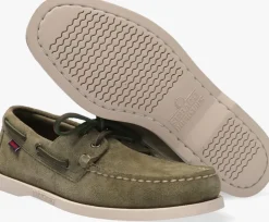 groene sebago mocassins portland