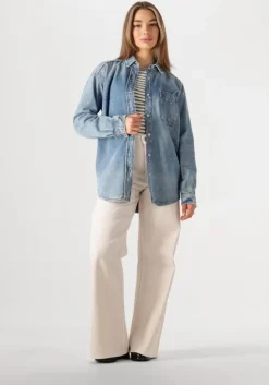 groene selected femme tops & t-shirts slfanna ls crew neck tee str