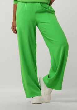 groene selected femme wijde broek slftinni-relaxed mw wide pant n