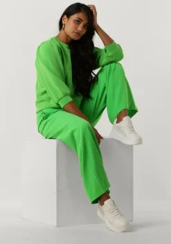 groene selected femme wijde broek slftinni-relaxed mw wide pant n