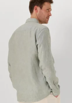 groene selected homme casual overhemd slhregkylian mix ls shirt