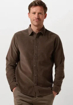 groene selected homme overshirt slhregowen-cord shirt ls w