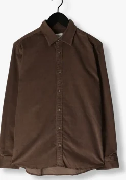 groene selected homme overshirt slhregowen-cord shirt ls w