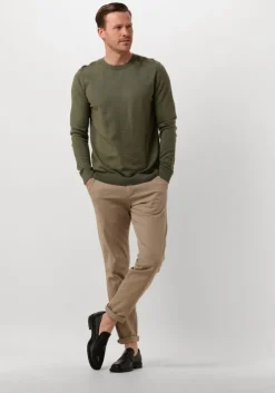 groene selected homme trui slhberg crew neck noos