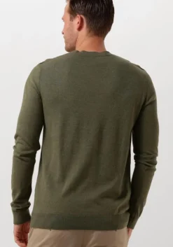 groene selected homme trui slhberg crew neck noos