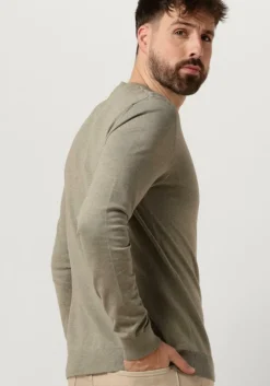 groene selected homme trui slhberg crew neck noos