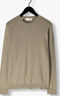 groene selected homme trui slhberg crew neck noos
