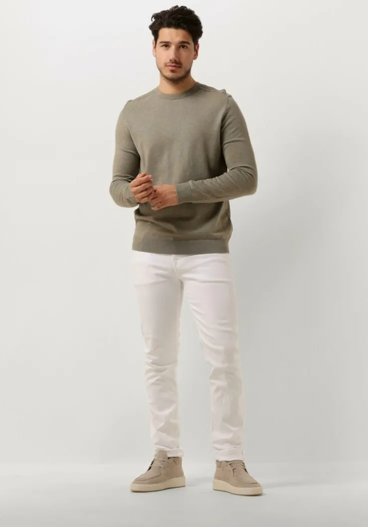 groene selected homme trui slhberg crew neck noos