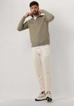 groene selected homme trui slhberg half zip cardigan noos